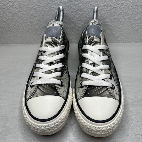 Converse Chuck Taylor All Star Gray White Satin 559864C Floral Women\'s 7 NEW